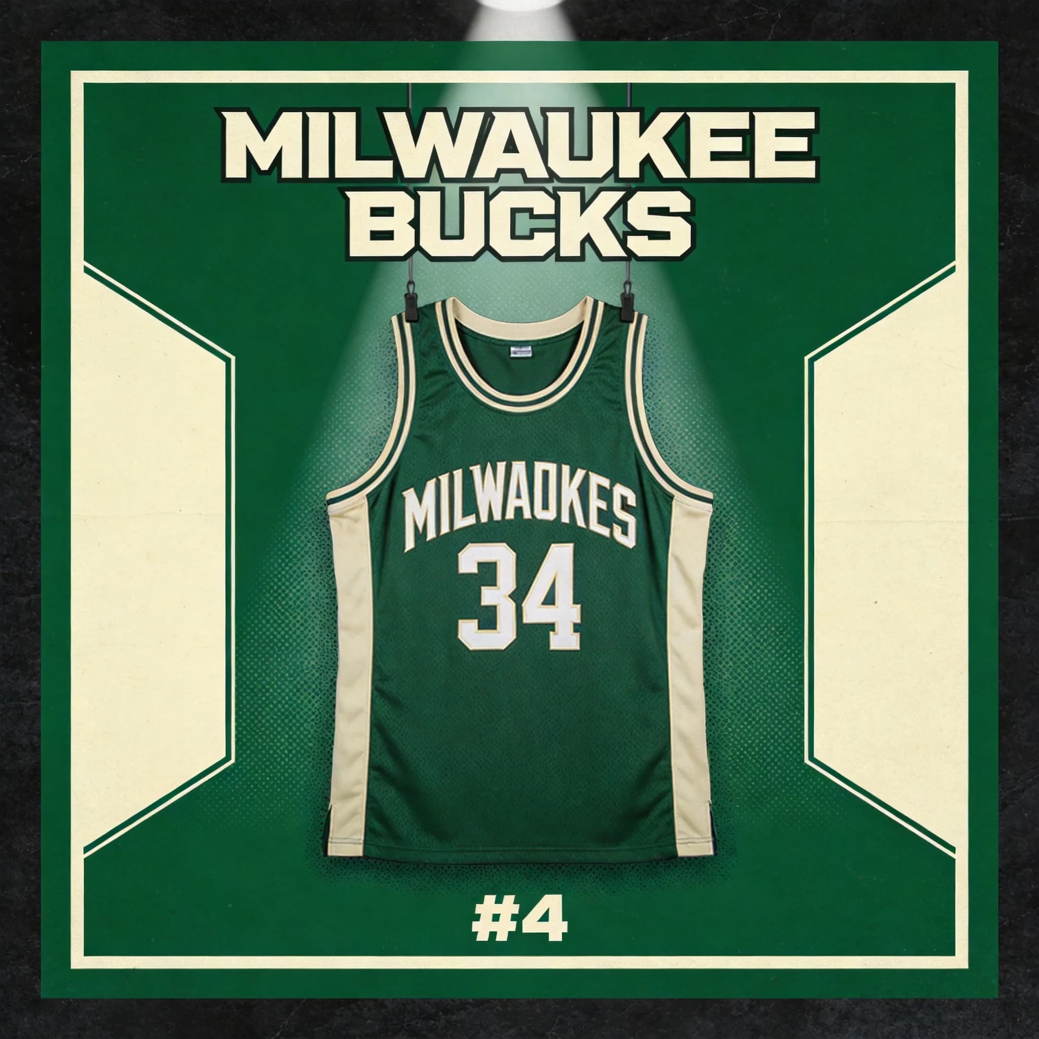 Fear the Deer in Green — Giannis's Bucks Icon Jersey