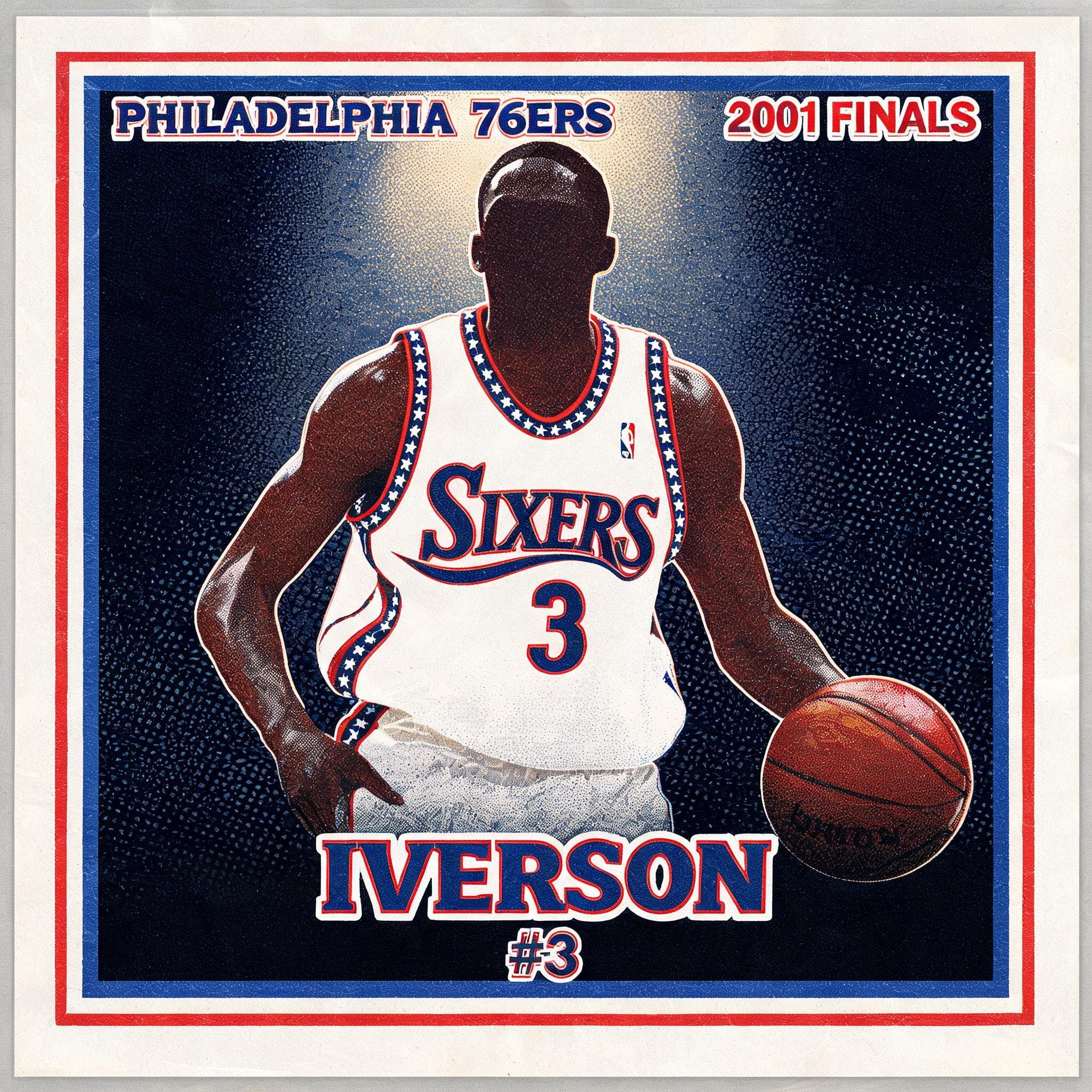 Stars and Stripes — Iverson's 76ers White Home