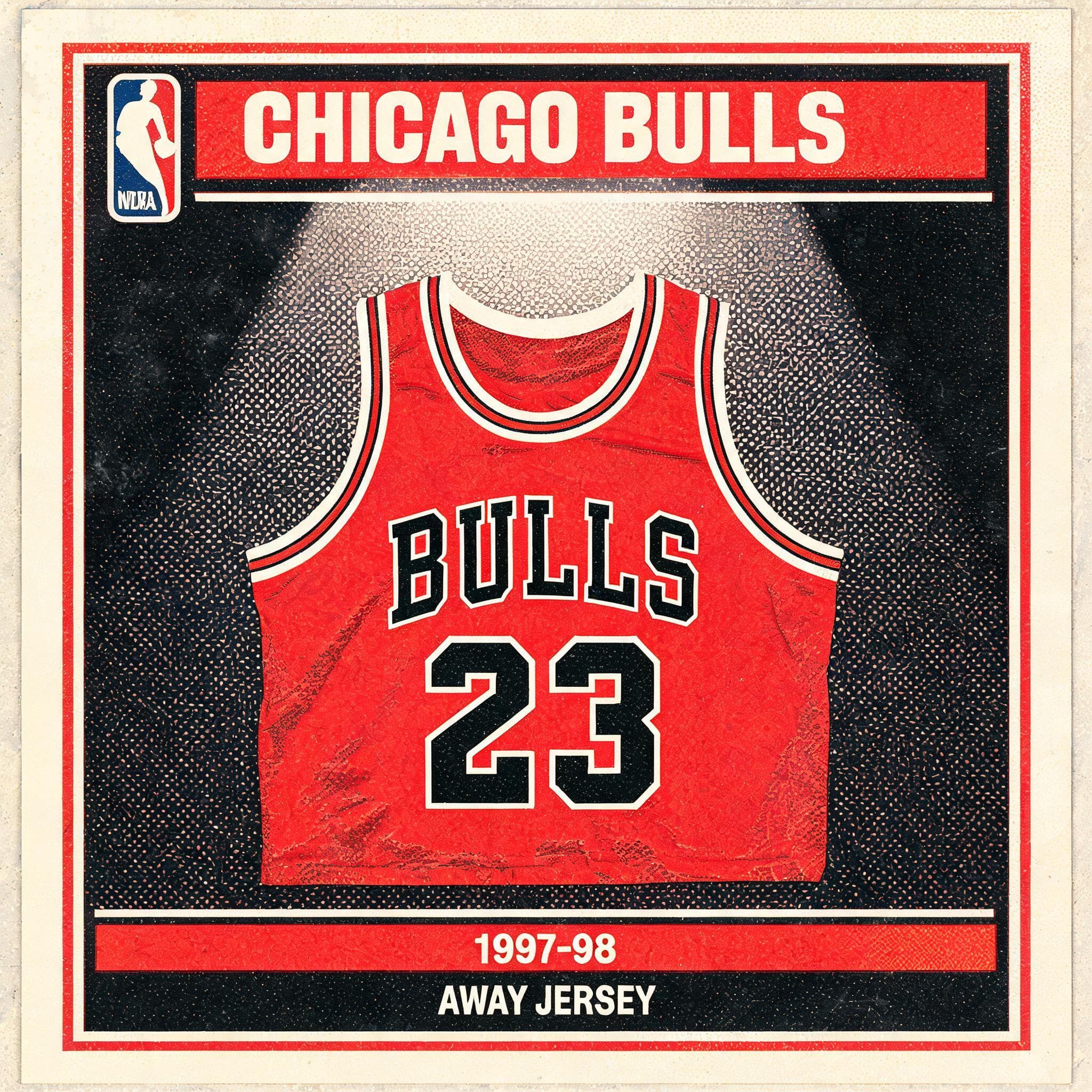 Road Red — Jordan's Bulls Away Jersey