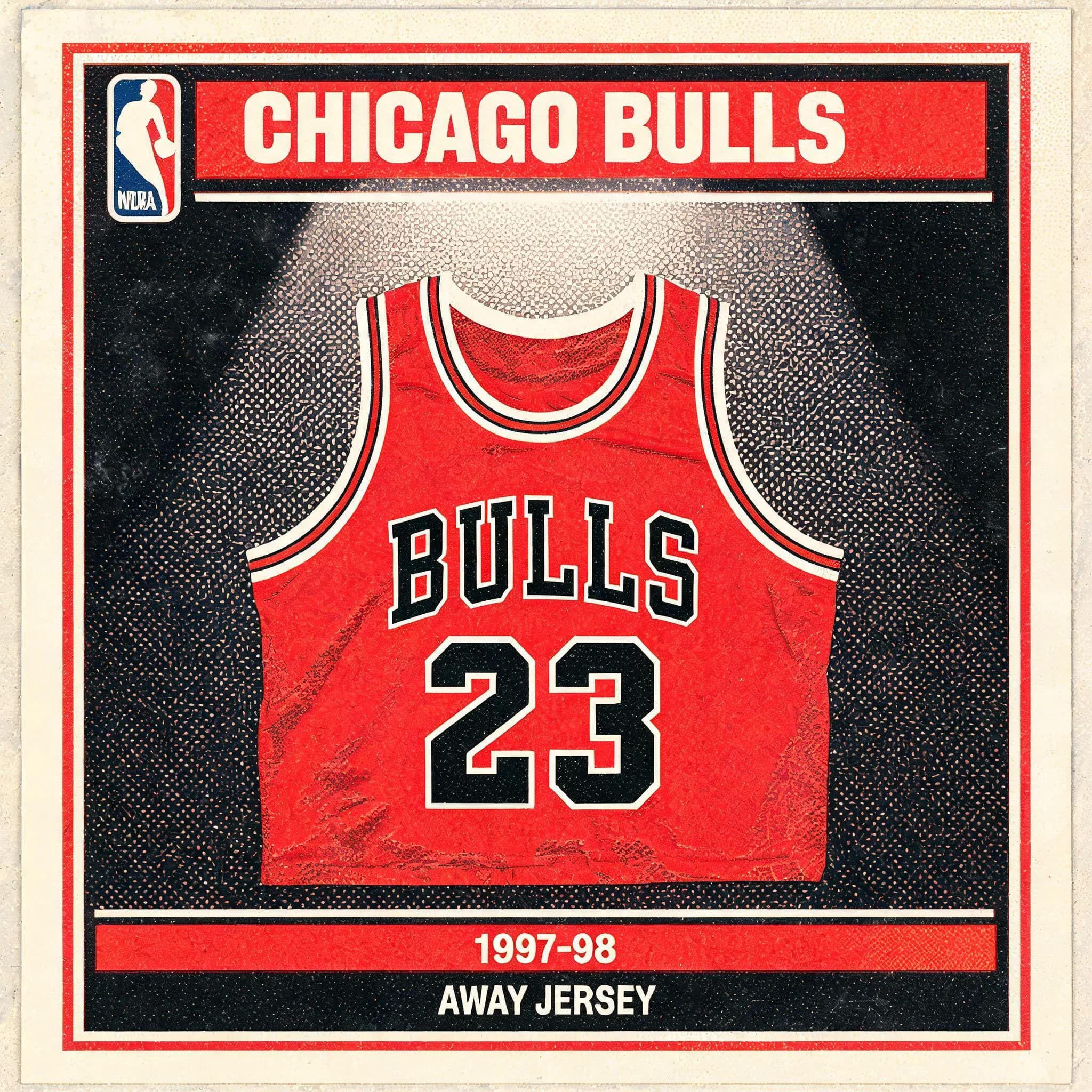 Road Red — Jordan's Bulls Away Jersey
