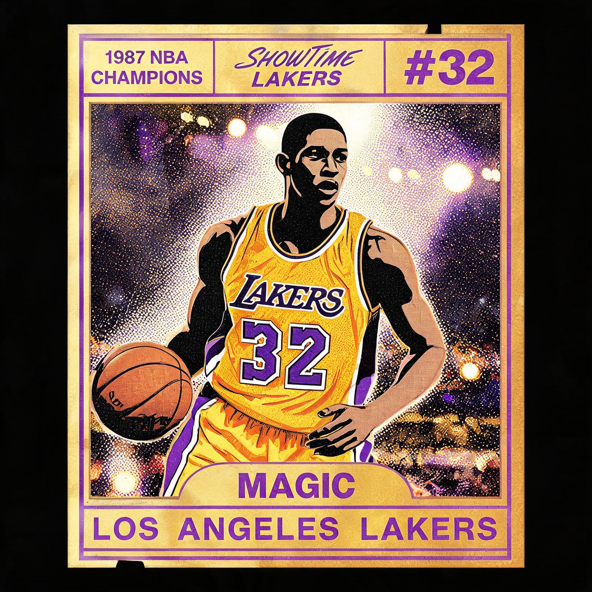 Showtime Gold — Magic's Lakers Home Jersey