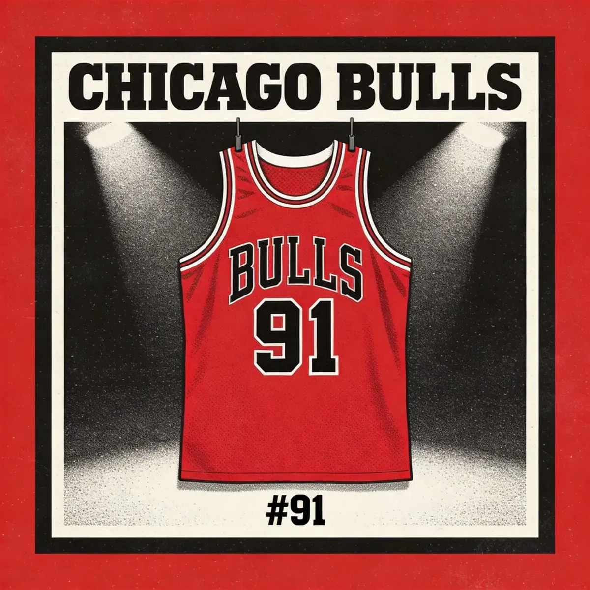 Chicago Bulls Red Road — Dennis Rodman's Chaos Theory | JerseyTome